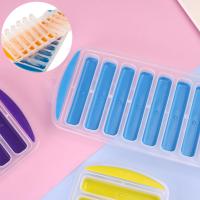 Ice Cube Tray Non-stick Easy to Clean Food Grade Reusable Stackable DIY 10 Cavity Long Strip Ice Cube Mold Bakeware Electrical Connectors