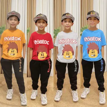 7COLORS ROBLOX GAME GAMER TSHIRT & PANTS TERNO KIDS 1-10 YEARS OLD BOYS  GIRL UNISEX TOP & JOGGER PANTS SET TSHIRT JOGGING PANTS 2 IN 1 GIFT SET  OUTFIT ANIME CARTOONS CLOTHING