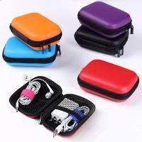 1pcs EVA Mini Portable Earphone bag Coin Purse Headphone USB Cable Case Storage Box Wallet Carrying Pouch Bag Earphone Accessory Headphones Accessorie