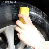 ☏❀  1/4Pcs Car Wheel Cleaning Sponge Tire Wash Wiper Water Suction Sponge Pad Wax Polishing Tyre Brushes Tools Car Wash Accessories