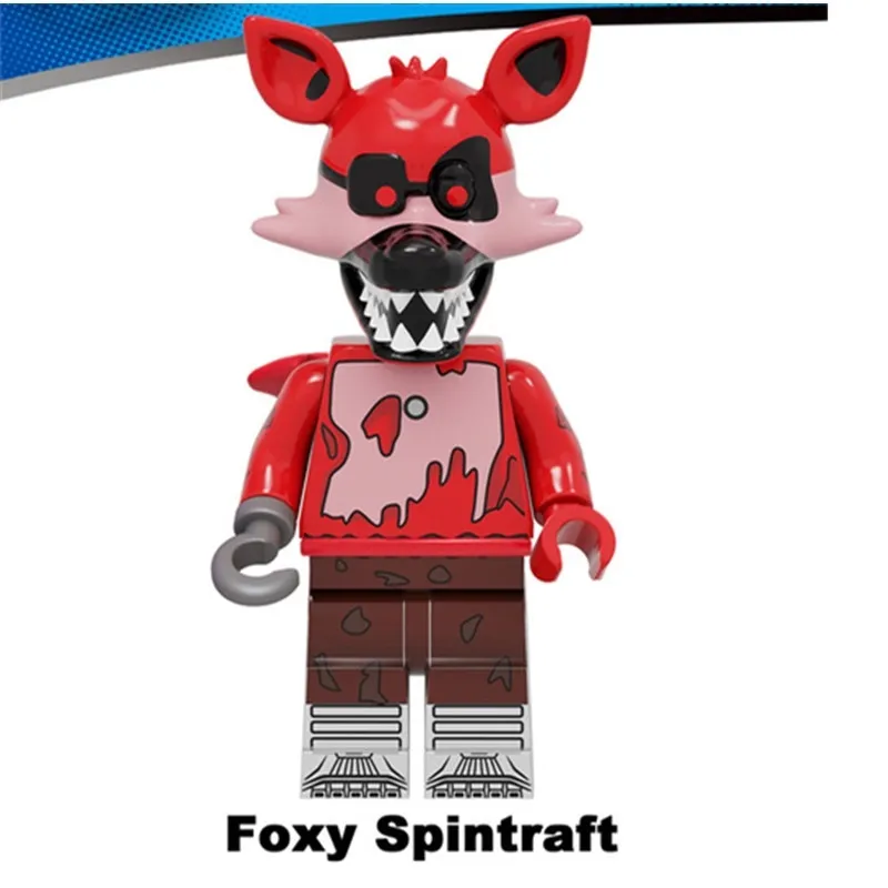 Five Nights Building Blocks Fnaf Bonnie Foxy Freddychica Bear