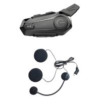 Motorcycle Bluetooth Helmet Intercom Universal Pairing Waterproof Headset with CNC Noise Reduction Function