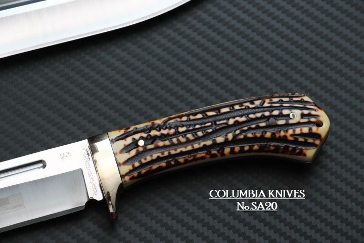 มีดพก-columbia-รุ่น-sa20-ของแท้-ด้ามเขากวางจำลองขนาด-12-นิ้ว-พร้อมซองไนลอน