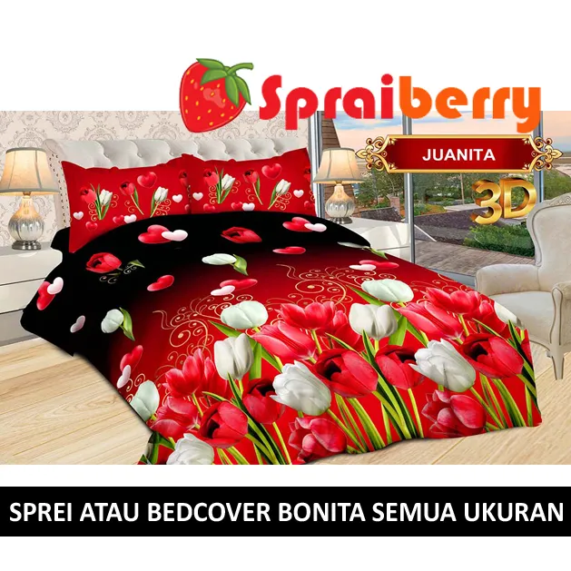 Bisa Cod Bedcover Atau Sprei Bonita 3d Original Motif Juanita Ukuran