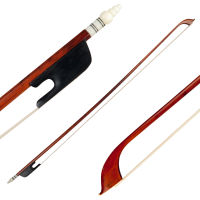4/4 Violin Fiddle Bow Snakewood Ebony Frog Sheepskin Wrapping Horsetail Hair