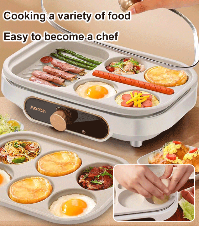 Sunrichh Breakfast Machine Pancake Pan Nonstick Skillet Temperature