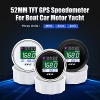 AD New 52MM GPS Speedometer With GPS Antenna For Boat Car Motor Yacht TFT Screen Waterproof Odometer Trip Speed Gauge 9-32V  Pedometers