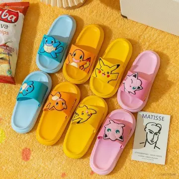 Kids cheap pikachu slippers