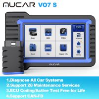 MUCAR VO7S VO7S MUCAR VO7S สแกนเนอร์ OBD2 CANFD ทดสอบการใช้งาน/เครื่องมือวินิจฉัยการเข้ารหัส ECU ระบบเต็ม28รีเซ็ตเครื่องมือแสกน Car อ่าน OBD2 2023