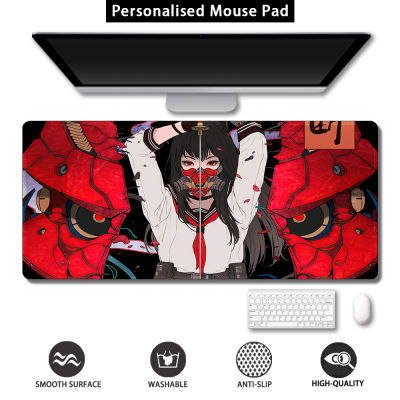 Mouse pad Japanese Anime Girl Extended mousepad Waterproof Non-Slip design Precision stitched edges Cute deskmat Personalised large gaming mouse pad