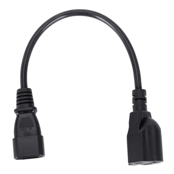 3pcs-1ft-iec-320-c14-male-plug-to-nema-5-15r-3-prong-female-pc-power-adapter-cable-black