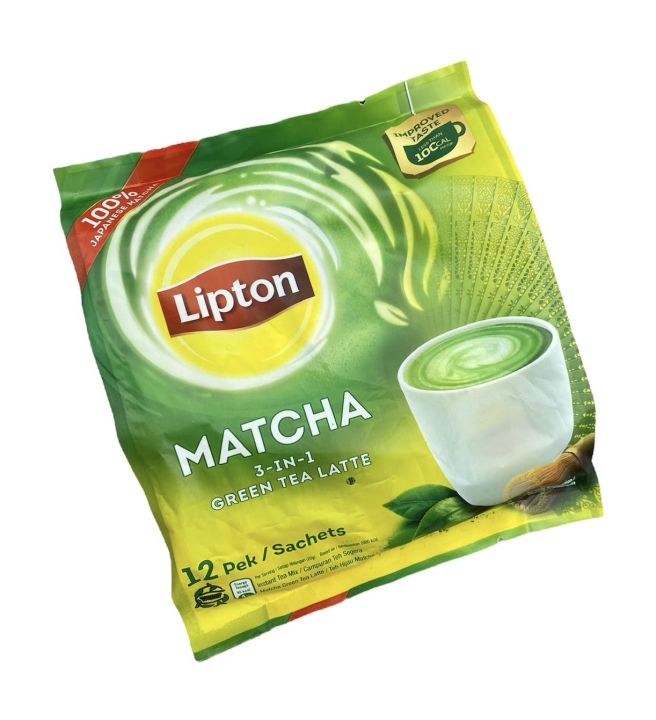 Lipton Milk Tea 3in1 Matcha Latte ลิปตัน มัจฉะ 12 ซอง Lazada.co.th