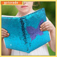 GOTORADE ชุดปักเลื่อม คู่มือรูปผีเสื้อ สีม่วงสีฟ้า 8.55.5นิ้วค่ะ สมุดบันทึกพลิกได้ปักเลื่อม สร้างสรรค์และสร้างสรรค์ ผีเสื้อรูปผีเสื้อ การเขียนการวาดภาพการเดินทางของขวัญ ออฟฟิศสำหรับทำงาน