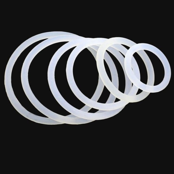 โอดีซี-เครื่องซักผ้าทรงกลมสีขาวหนา80มม-10ชิ้นแหวนยางรูปทรง-od-2มม-ไม่เป็นพิษสีขาว-vmq-55มม-ปะเก็นซิลิโคนหุ้มฉนวน5มม-กันน้ำ-white-od-55mm-2mm