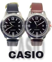 (พร้อมกล่อง) นาฬิกาข้อมือ สายหนัง นาฬิกาcasio นาฬิกาผู้ชาย นาฬิกาผู้หญฺิง casioผู้ชาย สีดำ/น้ำตาล ระบบเข็ม แสดงวันที่  RC633