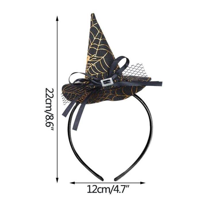 hair-hoop-pumpkin-witch-hat-costume-performance-props-hairband