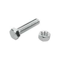 สกรูหัวหกเหลี่ยมพร้อมน็อต DEXZON 8X35 มม. 4 ชิ้น/แพ็กHEX BOLTS WITH NUTS DEXZON 8X35MM 4EA/PACK **พลาดไม่ได้แล้วจ้ะแม่**