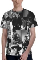 KIANSLA Charles Bronson T Shirt Mans Round Neckline Fashion 3D Print Loose Fit Lightweight Short Sleeve Tee