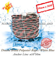 Anchor Line ø10* 50m Red/Black/White