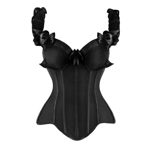 2021corset waist trainer corsets steampunk sexy corselet bustiers gothic clothing modeling strap Stain Elastic Ruffled Straps corset