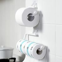 Paper Roll Holder Towel Hanger Rack Bar Cabinet Rag Hanging Holder Roll Paper Shelf Bathroom Toilet Paper Holders Kitchen Gadget Toilet Roll Holders