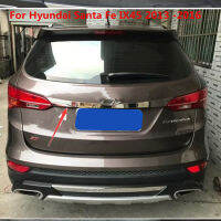 แผ่นปิดฝากระโปรงหลังโครเมี่ยมสแตนเลสสำหรับ Hyundai Santa Fe IX45 2013 -2017