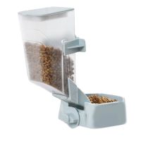 Dog Automatic Feeder Food Dispenser Gravity Fed Bowl Hang for Cage