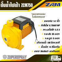 ZRM ปั๊มน้ำไฟฟ้า 1 นิ้ว 1 แรง ZCM750 ขดลวดทองแดง ใบพัดสแตนเลส เพลาสแตนเลส เครื่องปั๊มน้ำ ปั๊มน้ำ ใช้นาน แข็งแรง ทนทาน สินค้าคุณภาพ (พร้อมส่ง)