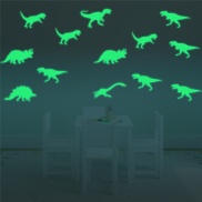 CW 9Pcs Glow In The Dark Dinosaurs Toys Stickers Ceiling Decal Baby Kid