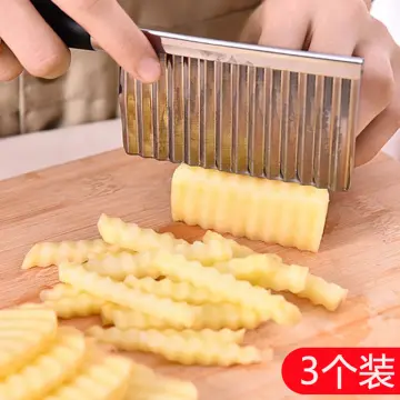 French Stainless Steel Wave Knife Professional Potato Cutter Corrugated  Knife Potato Ripple Knife