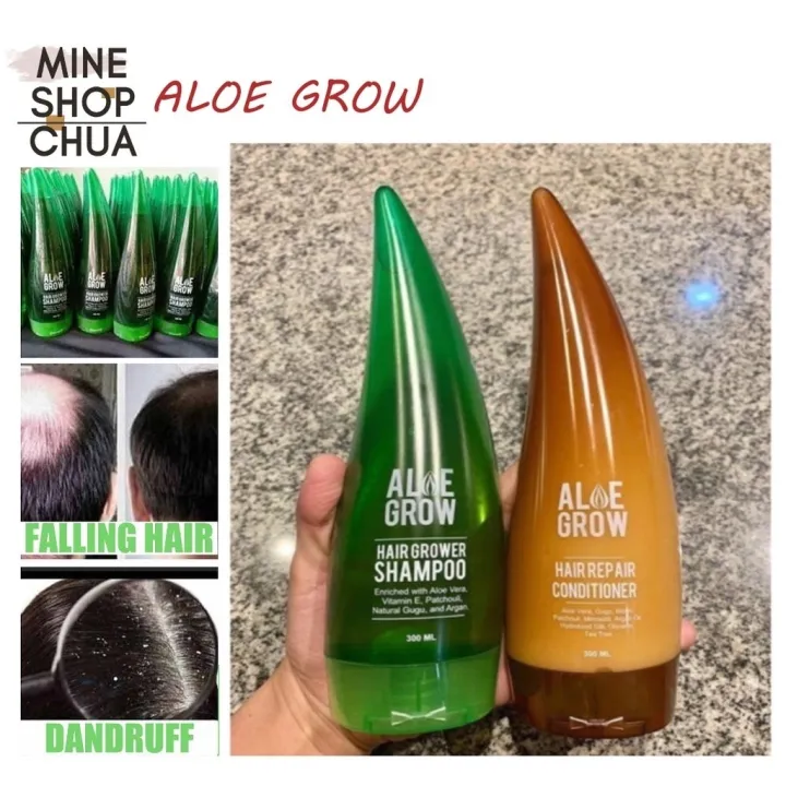 Aloe Grow Shampoo and Conditioner 200ml by Misumi beauty hair grow aloe