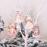 Christmas Plush Angel Doll Toy Hanging Pendant Ornaments New Year Xmas Tree Decorations Noel Natal Decoration Home Decor Christmas Ornaments