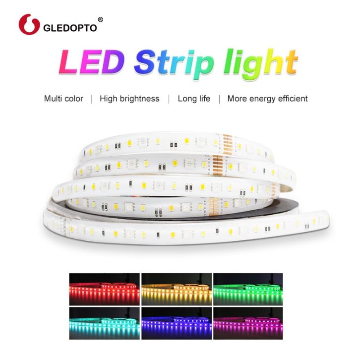 ไฟแถบไฟ-led-yinggledopto-rgbct-rgb-www-cw-dc12-24v-5เมตร-ip65กันน้ำ-ip20ไม่ใช่-rgb-กันน้ำ-smd-5050-smd-2835