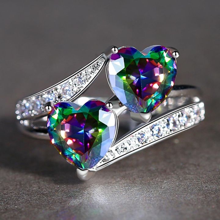 mm75-beiver-double-heart-rainbow-cz-แหวนโรเดียมชุบงานแต่งงาน-aaa-zircon-เครื่องประดับผู้หญิงอุปกรณ์เสริมแหวนหมั้น
