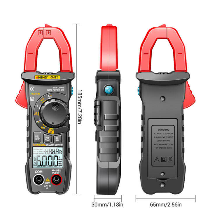 ส่งจากไทย-aneng-cm82-แคลมป์มิเตอร์ดิจิตอล-ac-dc-ปัจจุบัน-มัลติมิเตอร์-แอมมิเตอร์-เครื่องมือวัดแรงดัน
