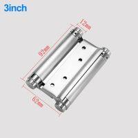 Double Spring Hinge Two-Way Free Door Hinge Stainless Steel Automatic Door Closing Garage Door Hinges Fence Dedicated Hardware