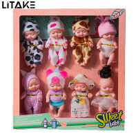 Simulation Rebirth Dolls Toy With Movable Hands Feet Mini Cute Sleeping Baby Series Doll For Kids Birthday Gift