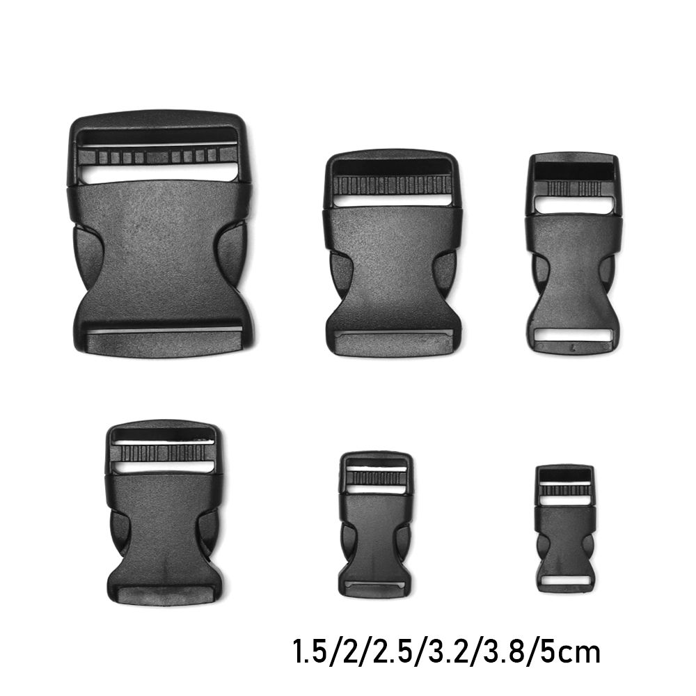 Plastic Side Release Buckle Clip For Bag Strap Webbing Black 15/20/25/32/38/50mm 