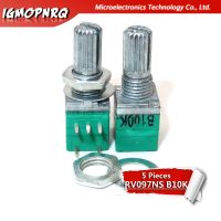 5pcs RV097NS B10K 10k 5PIN single linked potentiometer with a switch audio amplifier sealing potentiometer RV097NS-B10K