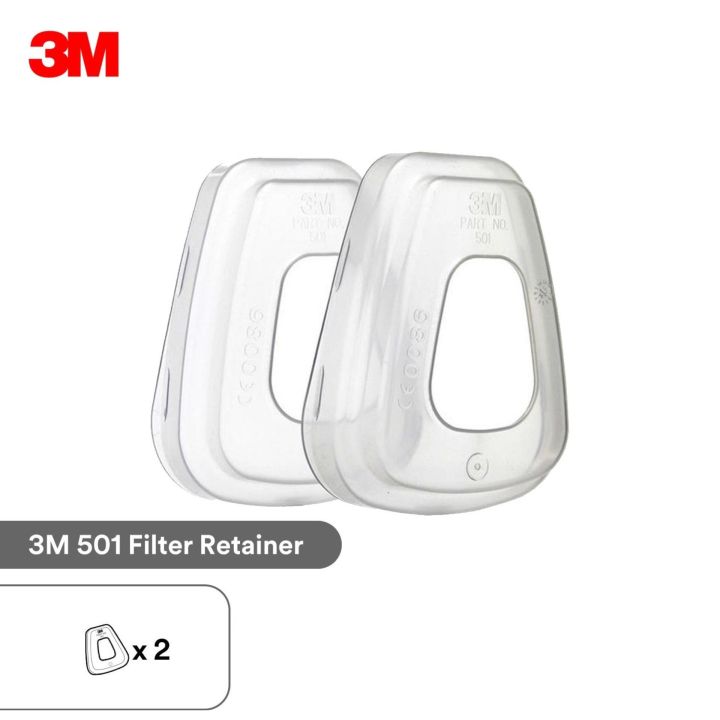 3m-501-ฝาครอบแผ่นกรองฝุ่นละออง-2ชิ้น-filter-retainer-2pcs
