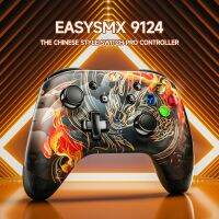 Easysmx 9124เกมแพดไร้สายจอยสติ๊กบลูทูธตัวควบคุมสวิตช์เข้ากันได้กับ Nintendo Switch, PC,สมาร์ทโฟน,ดาดฟ้าไอน้ำ