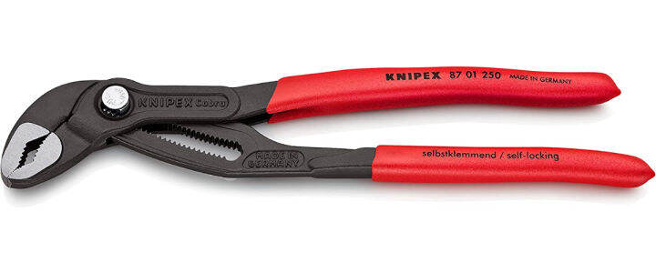 knipex-87-01-250-sb-water-pump-pliers-cobra-9-84-in-blister-packaging