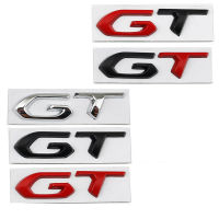 รถ3D โลหะ GT โลโก้ Body Trunk Decals ป้ายสัญลักษณ์สติกเกอร์สำหรับ KIA Peugeot 2008 3008 5008 206 207 208 301 405 406 407 508 2023