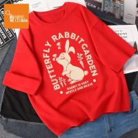 ราคาถูกผ้าฝ้าย 100% เสื้อยืดผ้าฝ้าย 2023 Year of the Rabbit zodiac short-sleeved t-shirt female Mr. spring and summer new ChineS-5XL