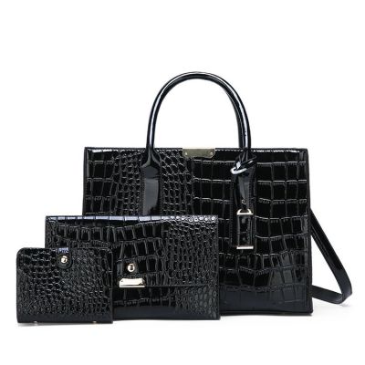 Crocodile Pattern Women Bag 2023 New European American Style Fashion Large Capacity Portable Shoulder Messenger Bag Distribution 2023