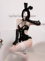 Hot Bunny Girls Sexy Lingerie Pornos Suit Lace Bodysuits Adult Women Halloween Cosplay Costume Erotic Uniform Stripper Outfit