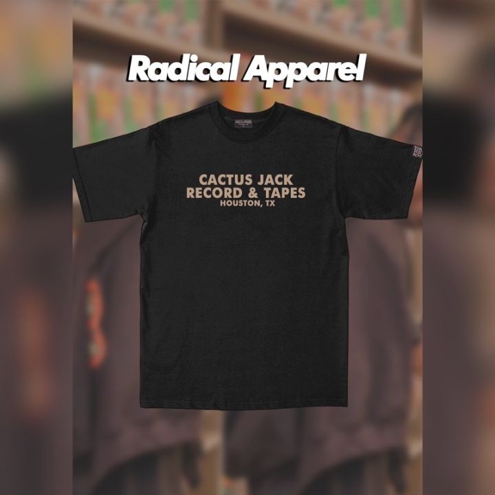 CACTUS JACK RECORDS T SHIRT TRAVIS SCOTT