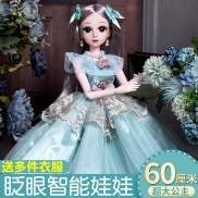 Bộ Búp Bê Barbie 60cm Mặc Đầm Công Chúa Dễ Thương Cho Bé Gái