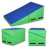 Fgvrgrt 33X24X14 Trapezoid เสื่อยิมนาสติก Blue &amp; Green