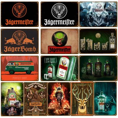 Jagermeifter Retro Metal Signs Whisky Belgium Beer Tin Sign Wall Plaques Decor Retro Man Cave Modern Home Bar Decoration Poster